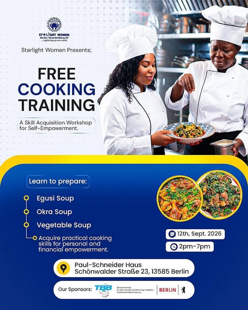 Free cooking training upcoming event